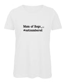 Mum of Boys #Outnumbered T Shirt