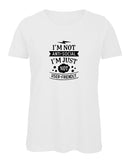 I'm not Anti Social Funny Ladies' T-Shirt