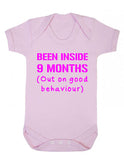 Been Inside 9 Months Funny Babygrow