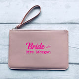 Bride Personalised Clutch Bag