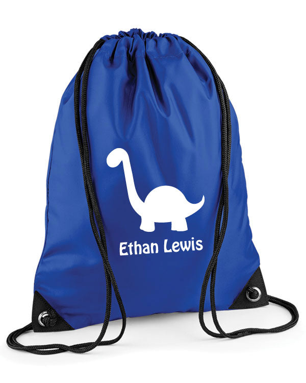 Personalised Dinosaur Swimming Bag CheekyBabyTees Ltd