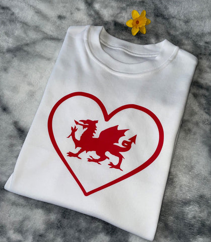 Welsh Dragon Heart Kids' T-Shirt