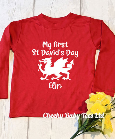 First St David's Day Welsh T-Shirt