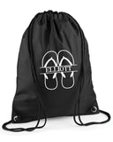 Personalised Flip Flop Drawstring Bag