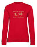Just a Girl Who Loves Horses & Xmas Ladies' Sweater