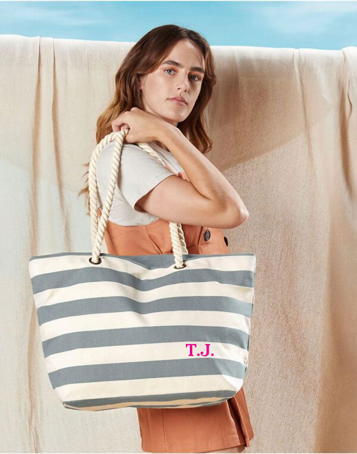 Personalised Initials Beach Bag CheekyBabyTees Ltd