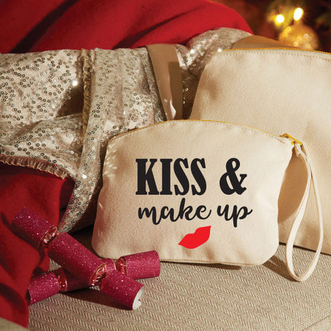Kiss and Make Up Cosmetic Bag