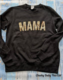 MAMA Leopard Print Ladies' Sweatshirt