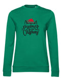 Meowy Christmas Cat Ladies' Sweatshirt
