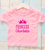 Personalised Princess Baby T Shirt
