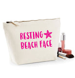 Resting Beach Face Funny MakeUp Bag