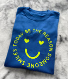 Be The Reason Someone Smiles Kids' T Shirt