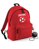 Personalised Football Backpack