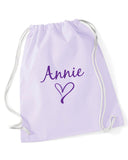 Personalised Heart PE Bag