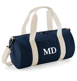 Personalised Initials Large Barrel Bag