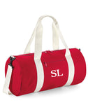 Personalised Initials Large Barrel Bag