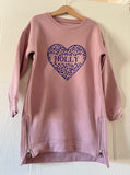 Personalised Heart Girls' Sweater Dress