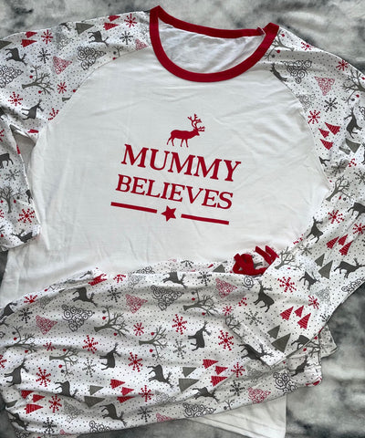 Mummy Believes Ladies' Christmas Pyjamas