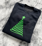 Neon Christmas Tree Kids' Sweatshirt