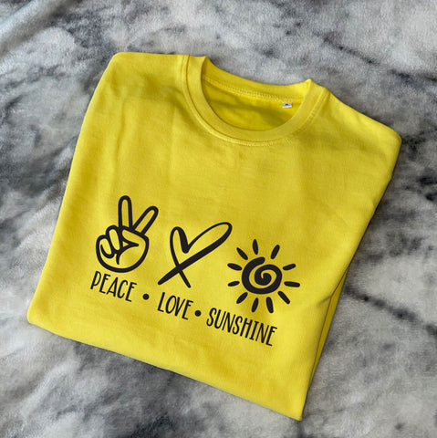 Peace Love Sunshine Women's Sweatshirt