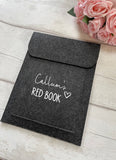 Personalised Baby's Red Book Cover