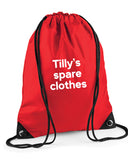 Personalised Spare Clothes Kids' Bag