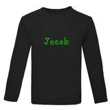 Personalised Spotty Name Kids' Long Sleeved T-Shirt