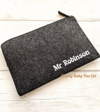 Personalised Felt Teacher Pencil Case