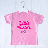 Personalised Little Sister T-Shirt