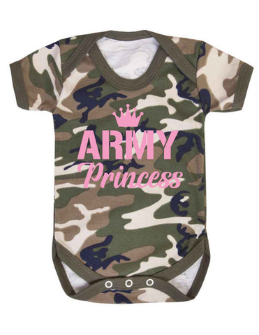 Army Princess Baby Grow