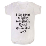 Personalised Auntie is the Best Babygrow