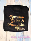 Autumn Skies & Pumpkin Pies Kids' Sweatshirt