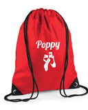 Personalised Ballet Kit Drawstring Bag