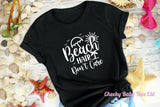 Beach Hair Don't Care Ladies' T Shirt