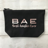 Best Auntie Ever BAE MakeUp Bag