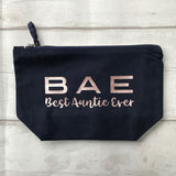 Best Auntie Ever BAE MakeUp Bag