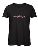 Bicycle Heartbeat Ladies' T-Shirt