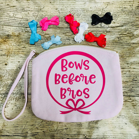 Bows Before Bros Hair Clip Pouch Bag