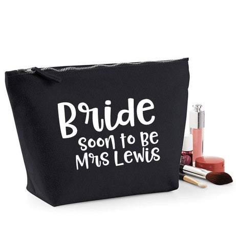 Personalised Bride Make Up Bag