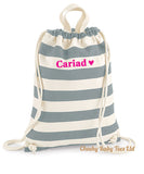 Cariad Welsh Drawstring Beach Bag