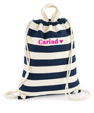 Cariad Welsh Drawstring Beach Bag