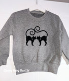 Halloween Cats Kids' Sweatshirt