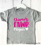 Personalised Welsh Big Sister T-Shirt