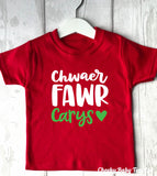 Personalised Welsh Big Sister T-Shirt