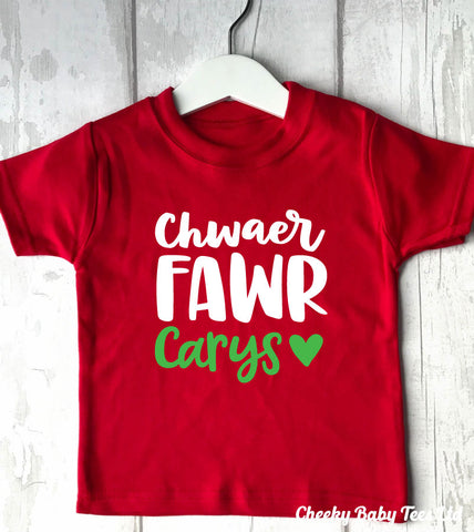 Personalised Welsh Big Sister T-Shirt