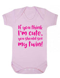 Cute Twin Babygrow