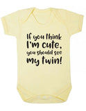 Cute Twin Babygrow