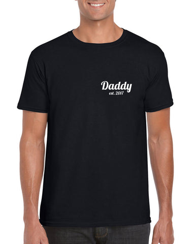 Daddy Est. Personalised Men's T Shirt