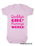 Daddy's Girl Mummy's World Baby Grow