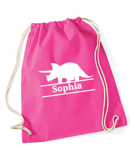 Dinosaur Personalised PE Bag